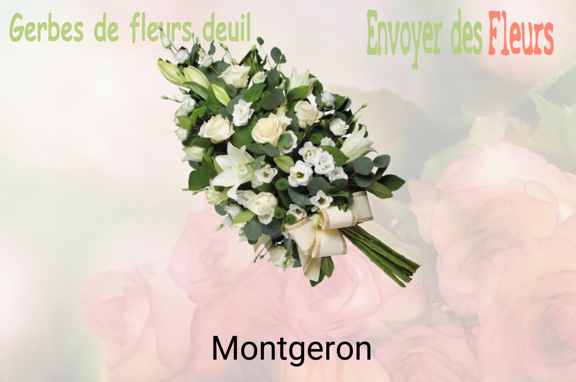 Gerbe de fleurs de deuil livrée à Montgeron